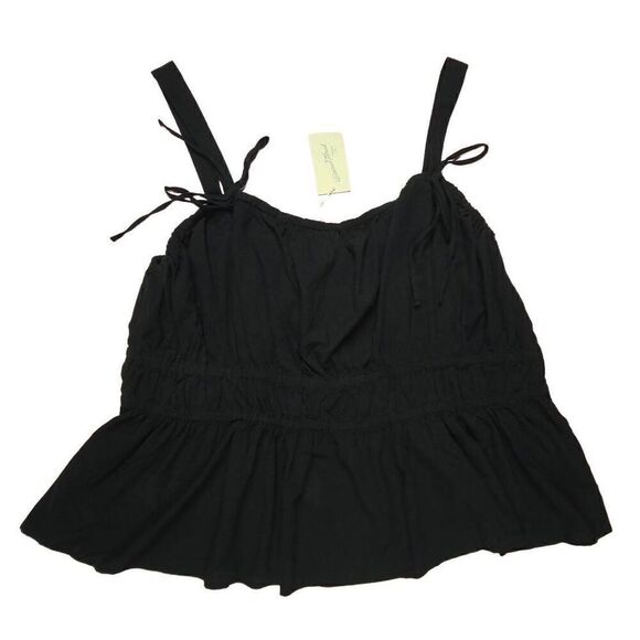 Universal Thread Black Peplum Top 4X - Picture 1 of 2